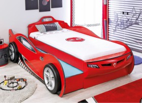 CARBED Кровать-машина Coupe с выдвижной кроватью Red 20.03.1306.00 в Любинском - lyubinskij.katalogmebeli.com | фото