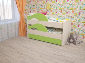 Кровать детская Радуга 1600 Млечный дуб/Венге в Любинском - lyubinskij.katalogmebeli.com | фото 8