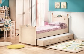 Кровать детская Балли 2-х уровневая (венге/белфорт) в Любинском - lyubinskij.katalogmebeli.com | фото 2