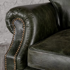 Кресло кожаное Лофт Аристократ (ширина 1070 мм) в Любинском - lyubinskij.katalogmebeli.com | фото 5