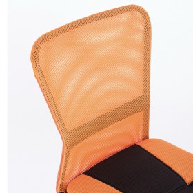 Кресло компактное BRABIX Smart MG-313 (черный, оранжевый) в Любинском - lyubinskij.katalogmebeli.com | фото 4