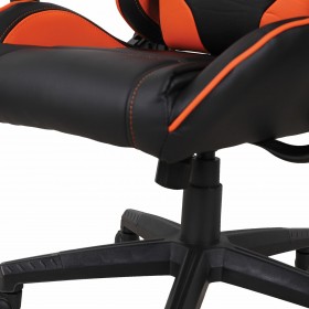 Кресло компьютерное BRABIX GT Racer GM-100 (черный, оранжевый) в Любинском - lyubinskij.katalogmebeli.com | фото 2
