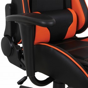 Кресло компьютерное BRABIX GT Racer GM-100 (черный, оранжевый) в Любинском - lyubinskij.katalogmebeli.com | фото 3