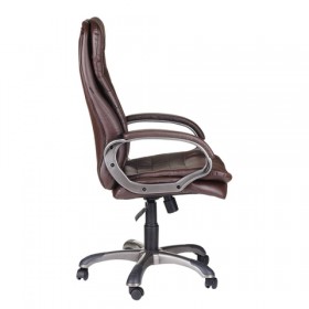 Кресло офисное BRABIX Omega EX-589 (коричневое) в Любинском - lyubinskij.katalogmebeli.com | фото 2