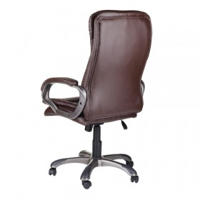 Кресло офисное BRABIX Omega EX-589 (коричневое) в Любинском - lyubinskij.katalogmebeli.com | фото 3