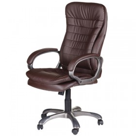 Кресло офисное BRABIX Omega EX-589 (коричневое) в Любинском - lyubinskij.katalogmebeli.com | фото 4