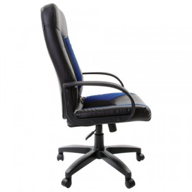 Кресло офисное BRABIX Strike EX-525 (сине-черный) в Любинском - lyubinskij.katalogmebeli.com | фото 2