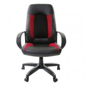 Кресло офисное BRABIX Strike EX-525 (черно-красный) в Любинском - lyubinskij.katalogmebeli.com | фото 2