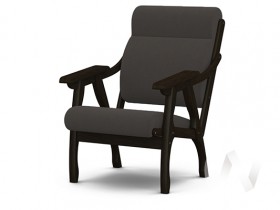 Кресло Вега-10 (венге лак/ULTRA GRAFIT) в Любинском - lyubinskij.katalogmebeli.com | фото 1
