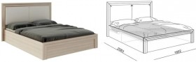 Кровать 1,6 Глэдис (М32) с подъемным механизмом Распродажа в Любинском - lyubinskij.katalogmebeli.com | фото 2