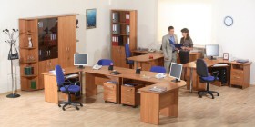 Мебель для персонала Альфа 61 Ольха в Любинском - lyubinskij.katalogmebeli.com | фото 1