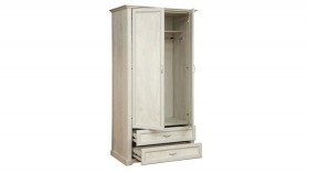 Шкаф для одежды "Сохо" (бетон пайн белый/2 ящика/зеркало) в Любинском - lyubinskij.katalogmebeli.com | фото 3