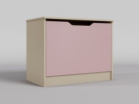 Ящик для игрушек Грэйси (Розовый/корпус Клен) в Любинском - lyubinskij.katalogmebeli.com | фото