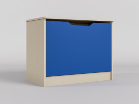 Ящик для игрушек Скай (Синий/корпус Клен) в Любинском - lyubinskij.katalogmebeli.com | фото