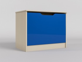 Ящик для игрушек Скай люкс (Синий/корпус Клен) в Любинском - lyubinskij.katalogmebeli.com | фото