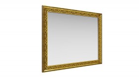 Зеркало навесное "Айрум"/(дуб кальяри / профиль: золото с орнаментом) в Любинском - lyubinskij.katalogmebeli.com | фото